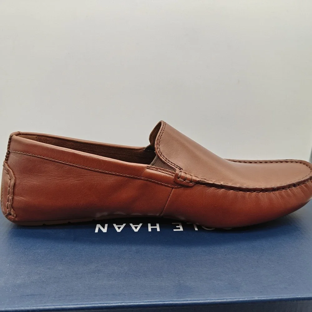 Cole Haan Grand+ Venetian Driving Loafers Mens 11.5 M Woodbury Gum C38825
